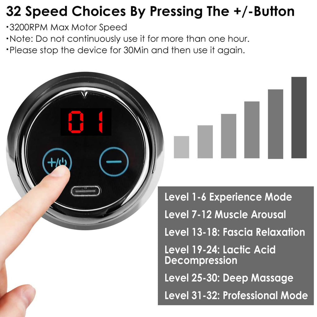 Massage Gun Deep Tissue Fascia Massager