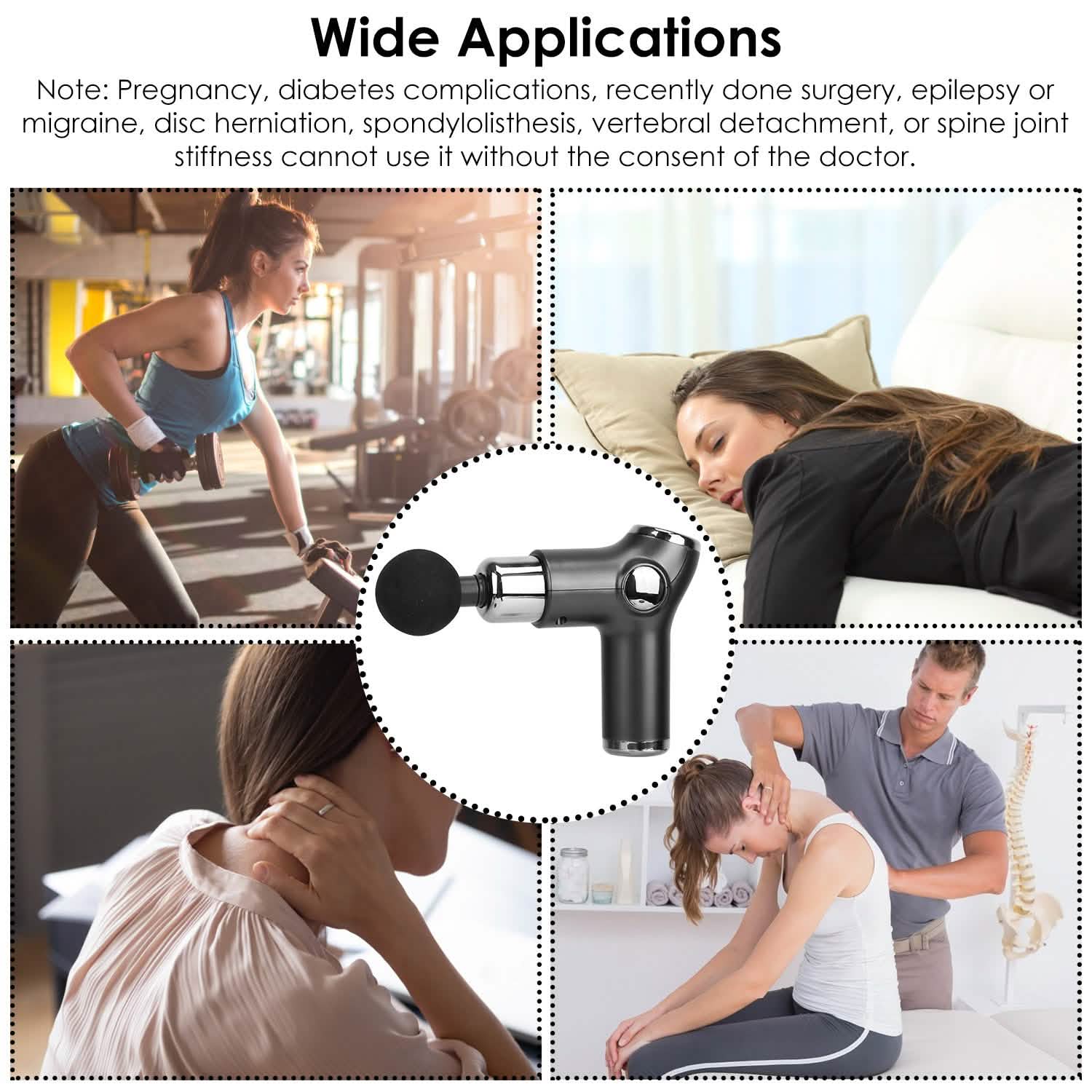 Massage Gun Deep Tissue Fascia Massager