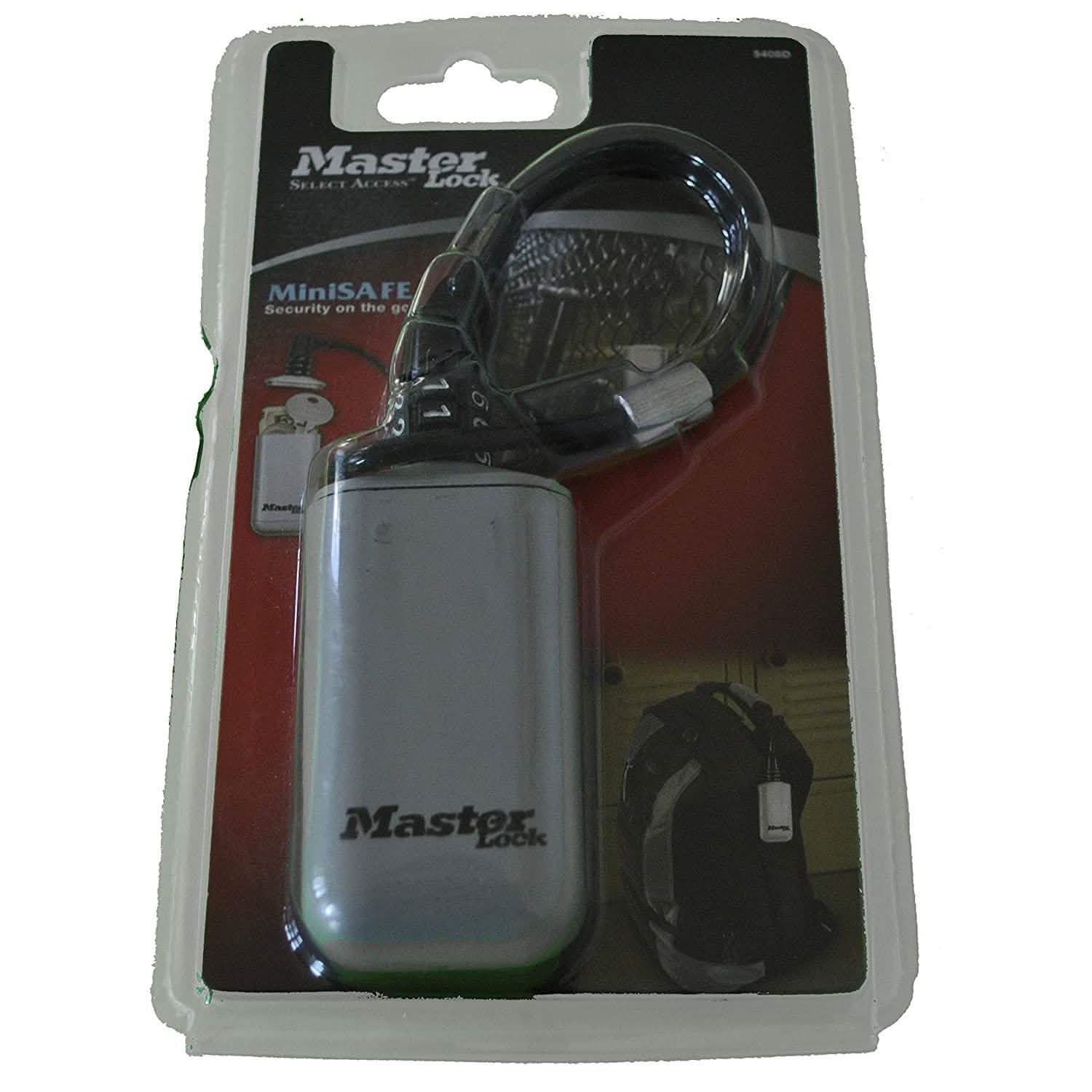 Master Lock Lock 5408D Mini Safe with 6" Cable Lanyard