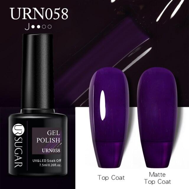 Matte Pink Blue Gel Nail Polish Semi Permanent LED Nail Art Design Elegant Warm Colors For Womens