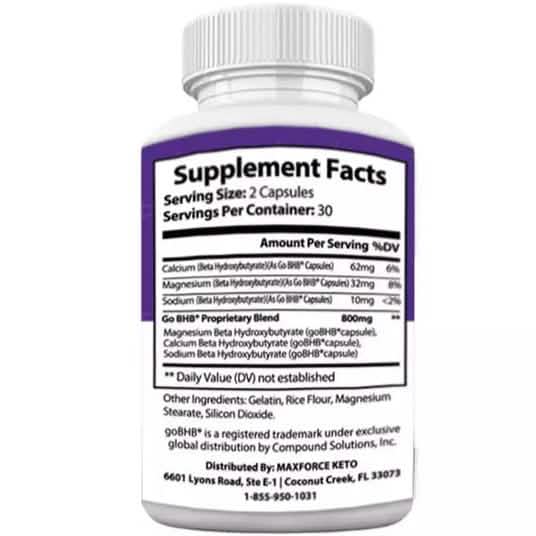 Max Force Keto 60 Count
