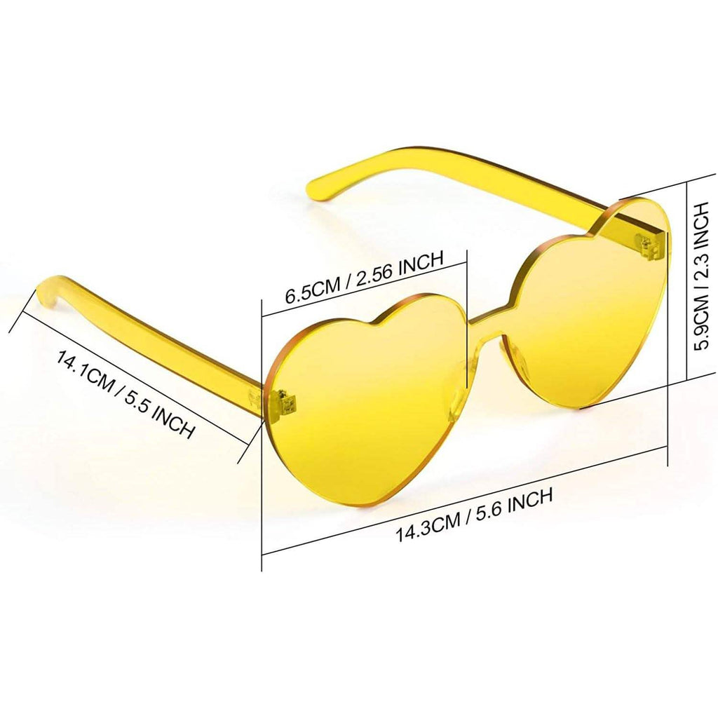 Maxdot Heart Shape Sunglasses Party Sunglasses
