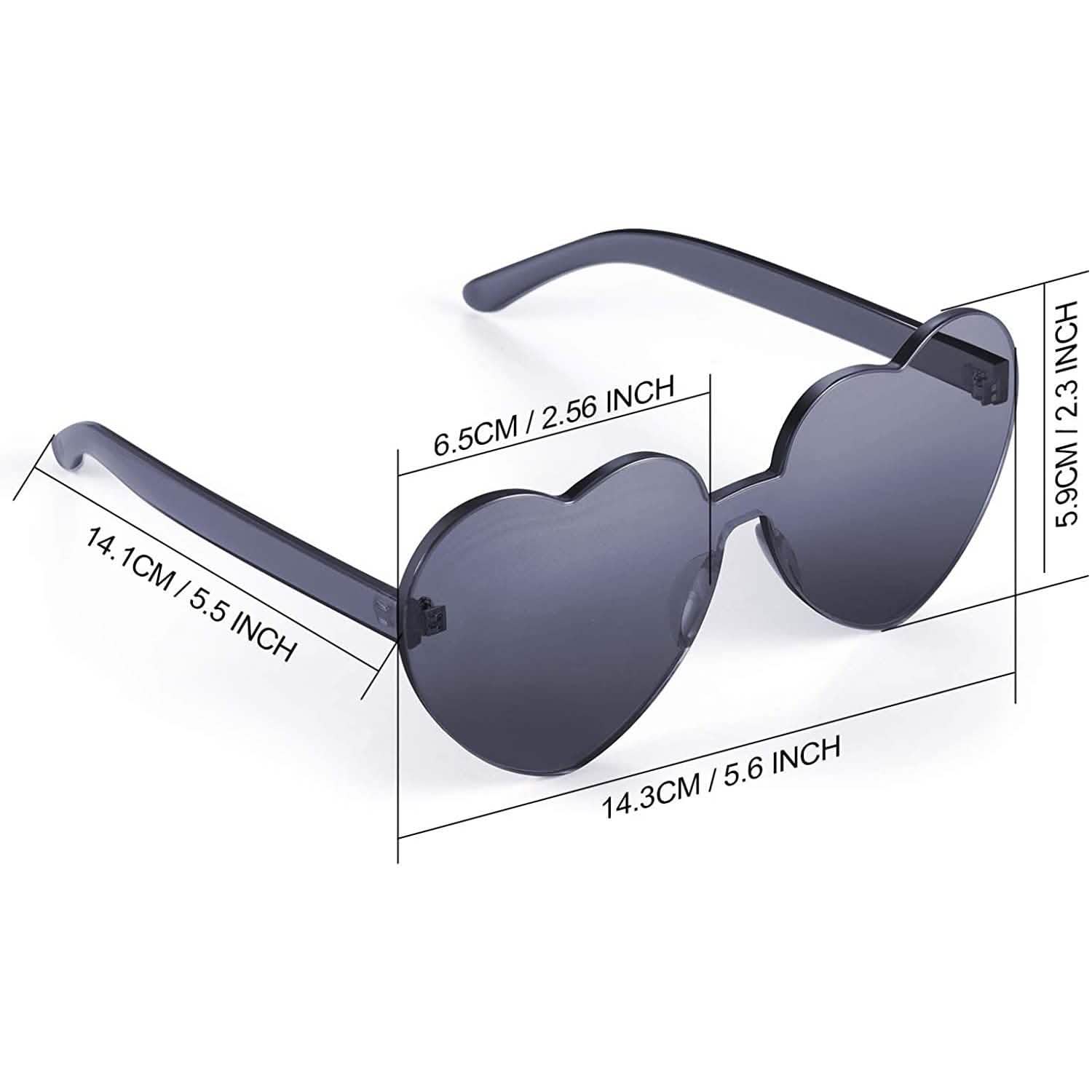 Maxdot Heart Shape Sunglasses Party Sunglasses