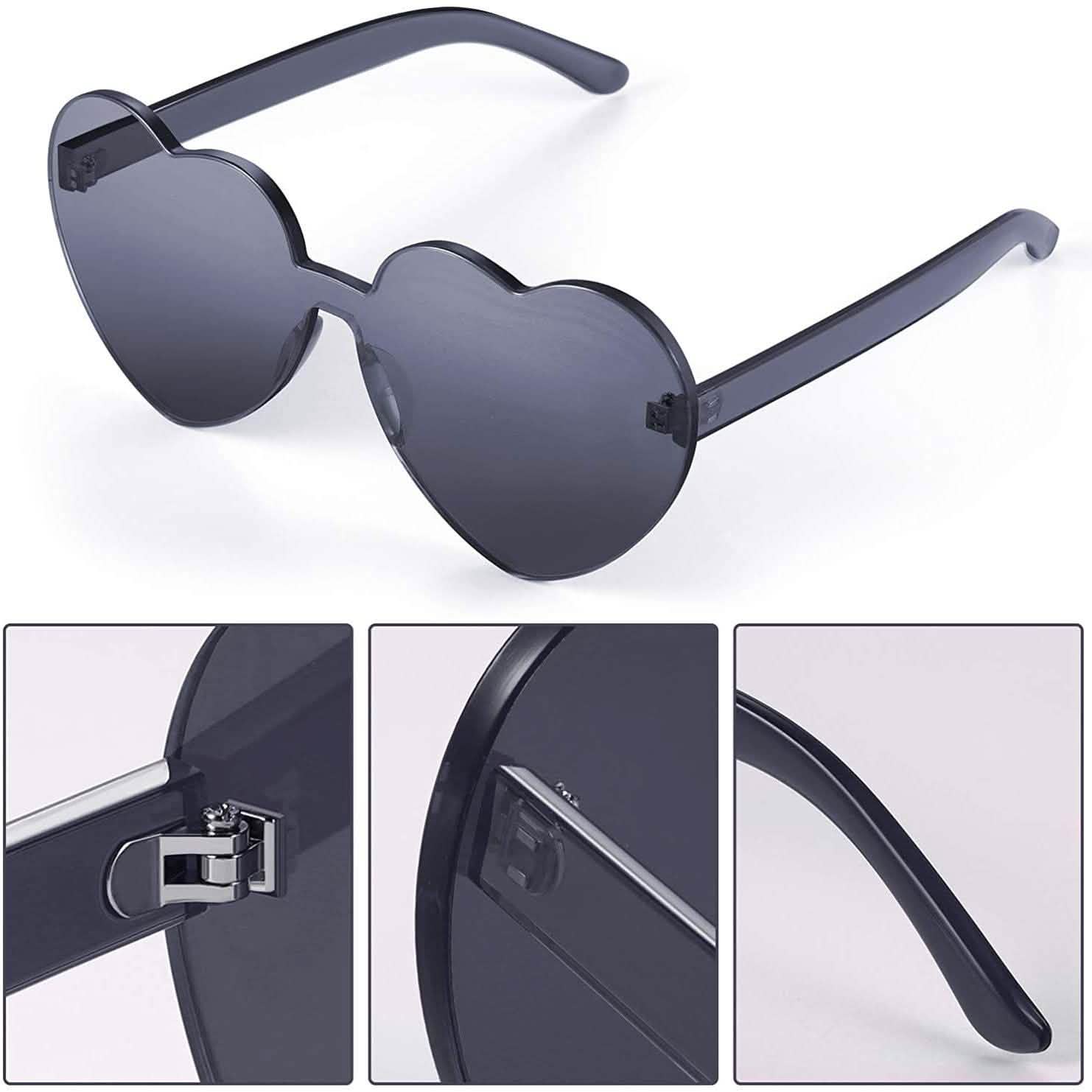 Maxdot Heart Shape Sunglasses Party Sunglasses