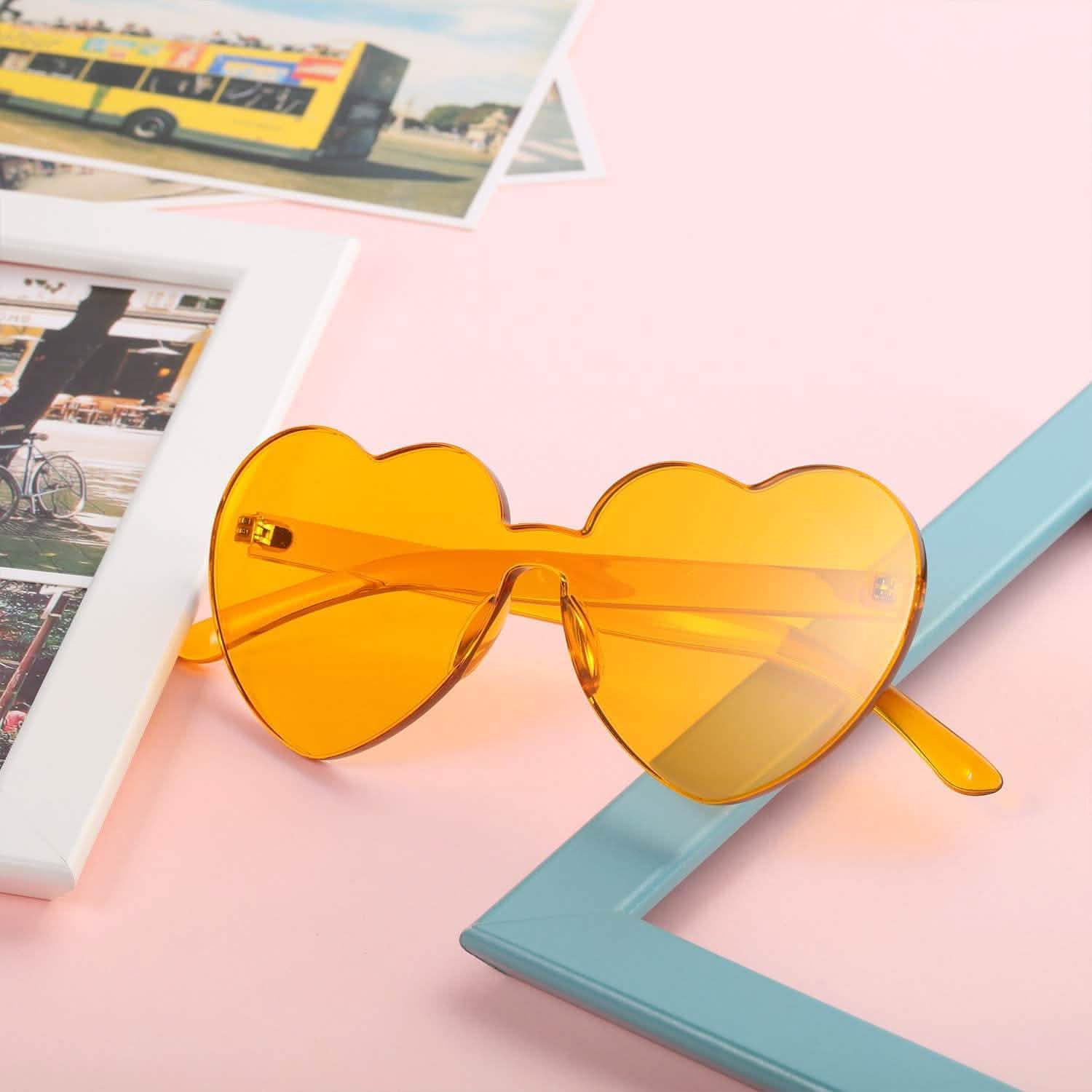 Maxdot Heart Shape Sunglasses Party Sunglasses