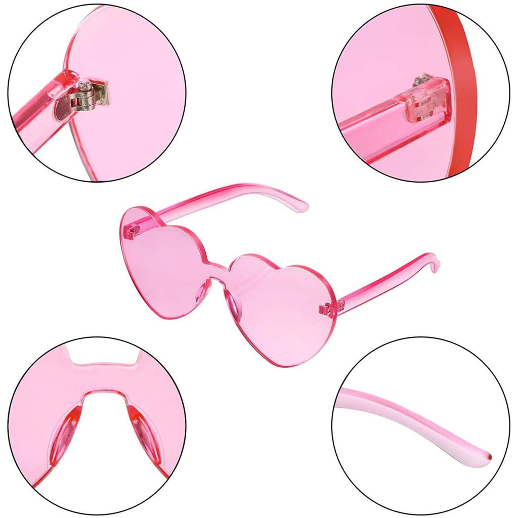 Maxdot Heart Shape Sunglasses Party Sunglasses