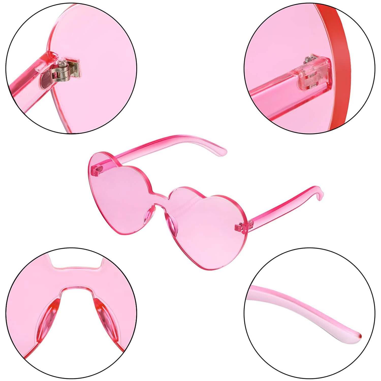 Maxdot Heart Shape Sunglasses Party Sunglasses