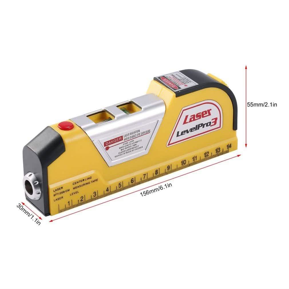 Measuring Tape with Horizontal Laser Line
