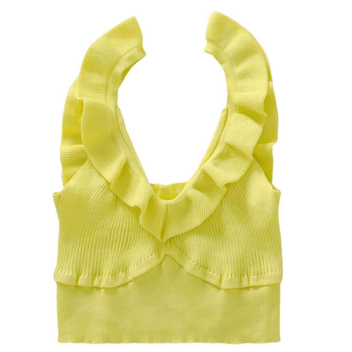Meihuida Women's Sleeveless V Neck Crop Tops