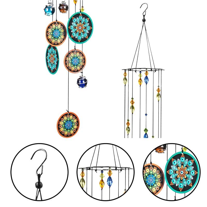 Memorial Wind-chimes Crystal Ball Rainbow Maker Window Sun-catcher Hanging Fengshui Wind Chimes Decoration For Patio Balcony Garden Ornaments Decor For Window Home Garden