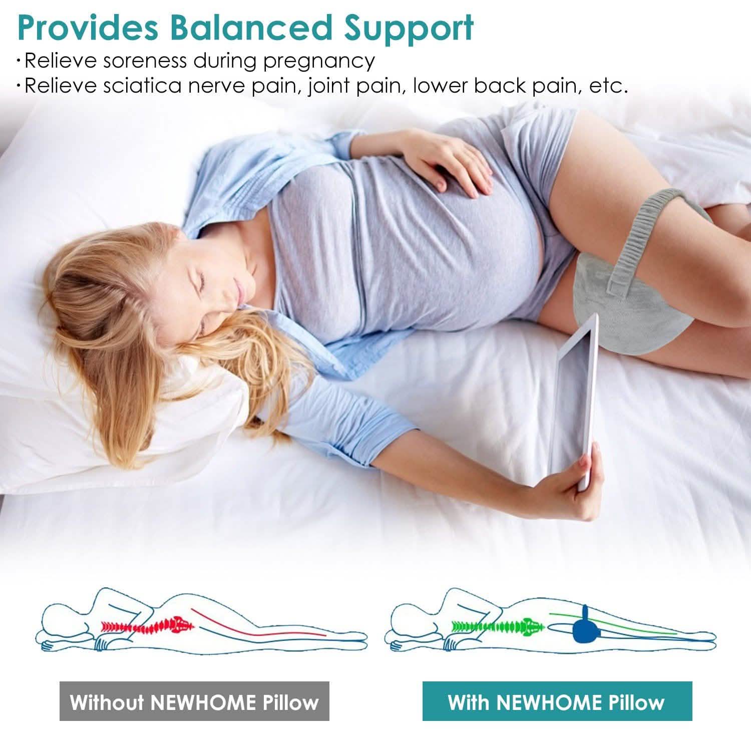 Memory Foam Contour Leg Pillow For Side Sleepers