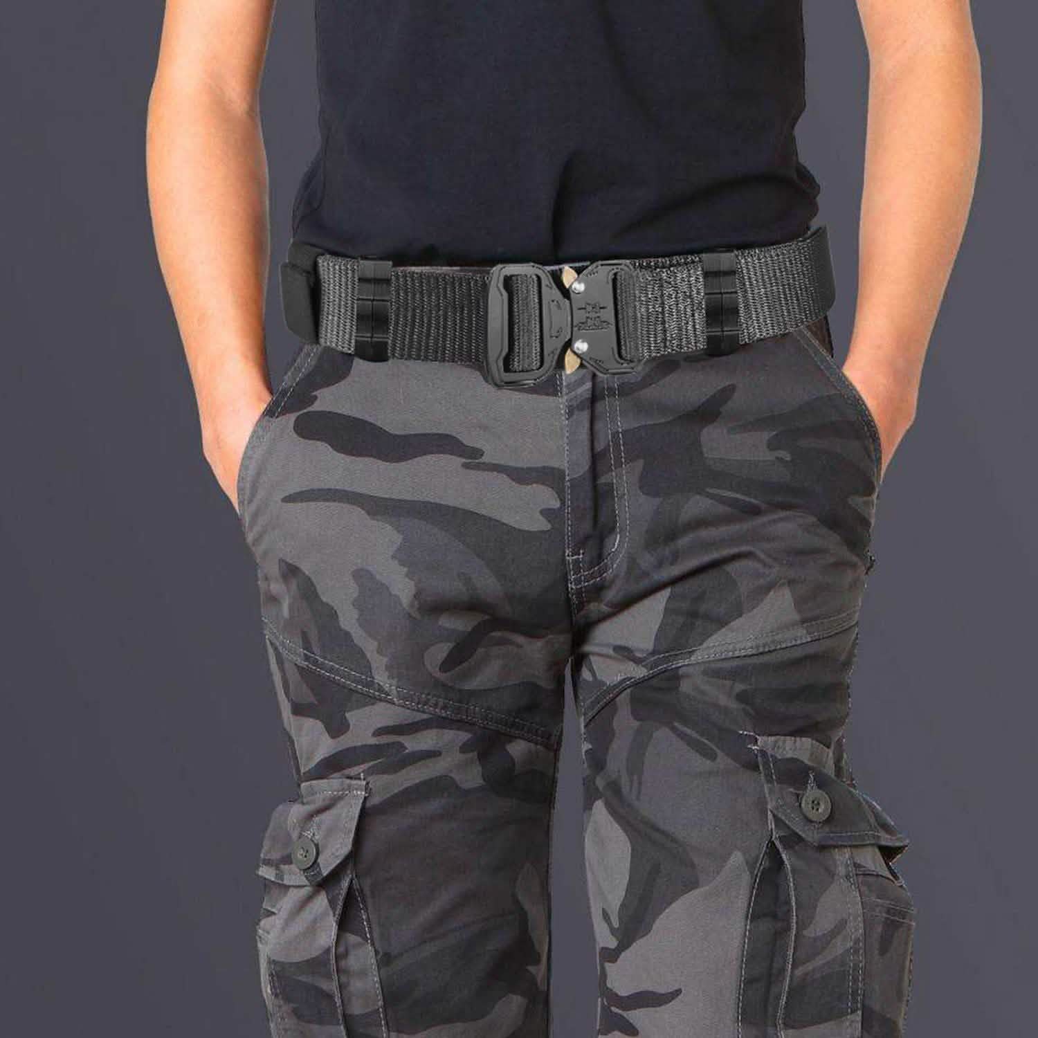 Men Adjustable Tactical Military Belt