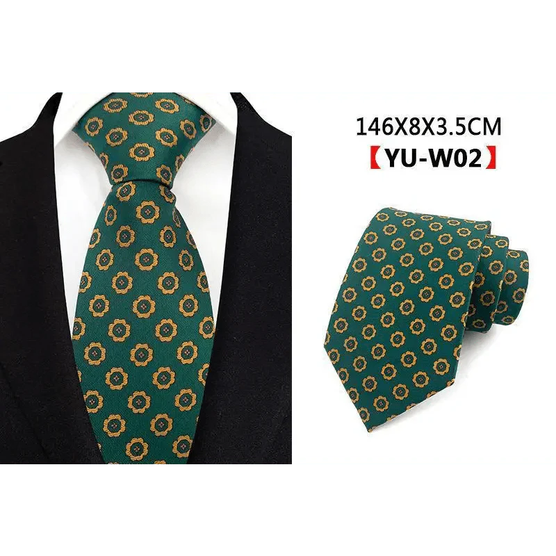 Men Business Elegant Necktie Design Silk Wedding Tie For Men Office Mens Fashion Formal Tie