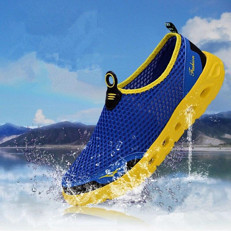 Men Casual Shoes Sneakers Light Breathable Summer Walking Beach Mesh Shoes Comfortable Mesh Work Shoes Athletic Slip On Walking Shoes For Men