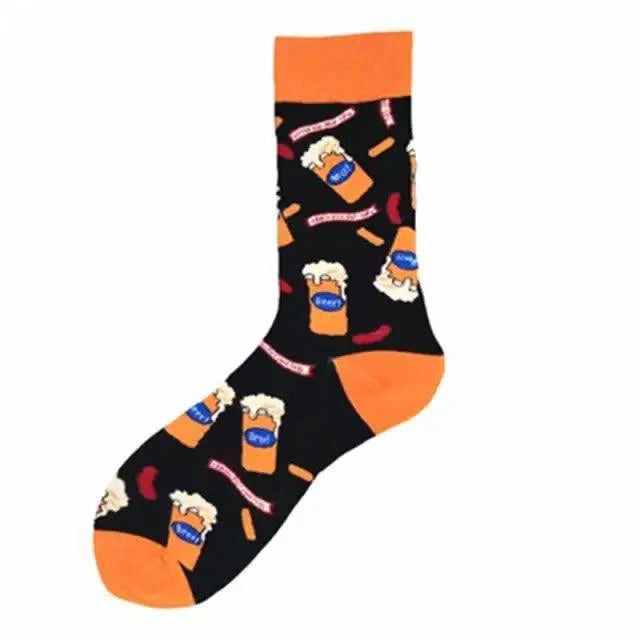 Men Cotton Socks Gradient Color Summer Style Long Wedding Sock Men  Knee High Business Socks Man Socks Men's Ladies Novelty Bright Colorful Patterned Cotton Socks