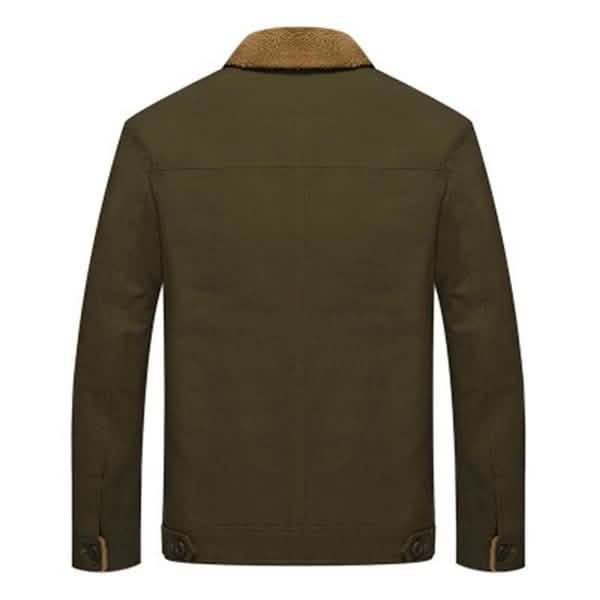 Men Fur Collar Army Tactical Jacket