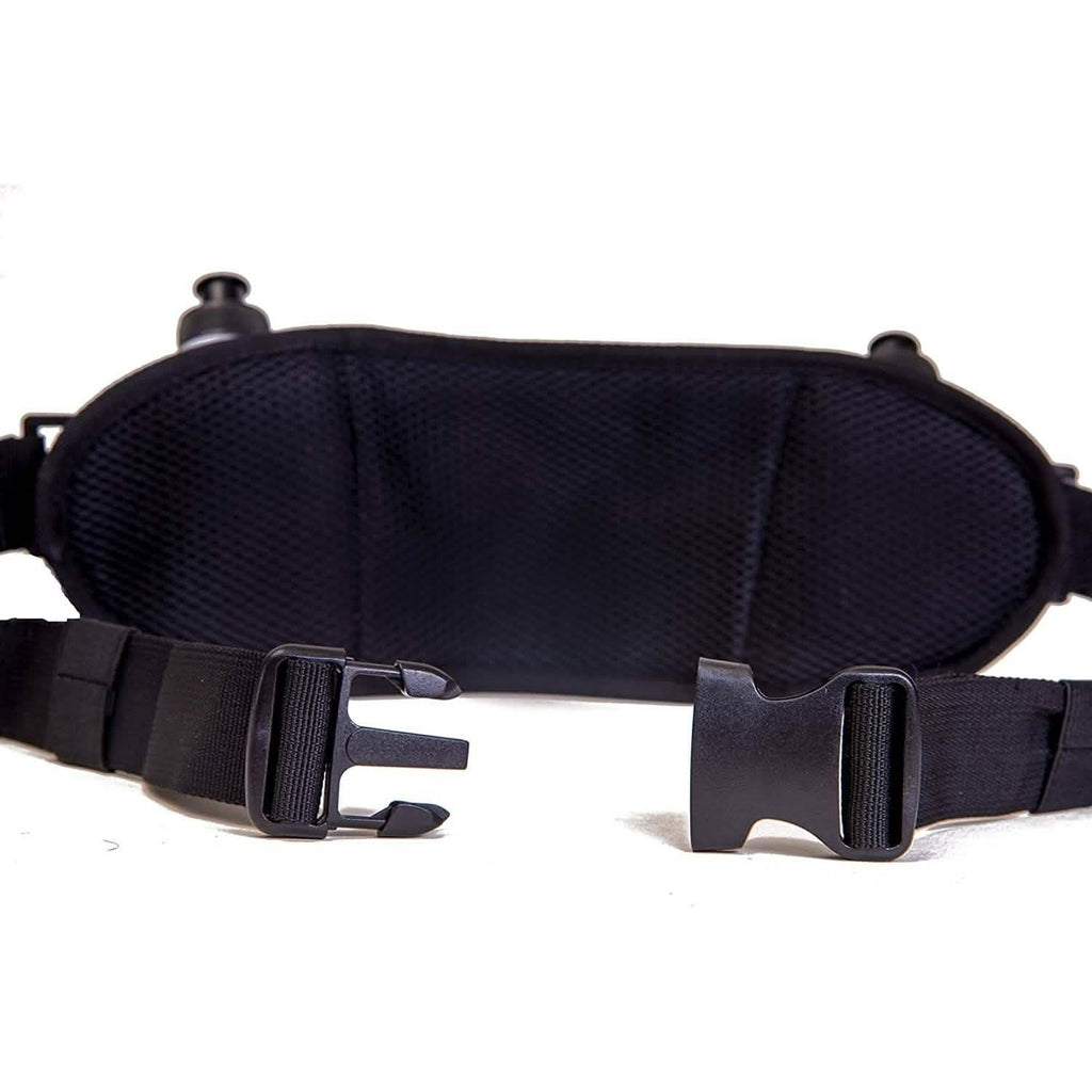 Men or Women's Hydration Running Belt Pouch With Water Bottles And Zippered Compartment