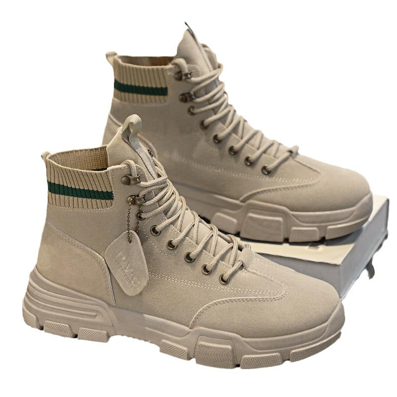 Men's autumn winter retro fashion high-top shoes Martin boots work boots motorcycle boots labor protection shoes