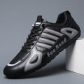 Men's breathable leather casual versatile soft sole lightweight no tie bean shoes