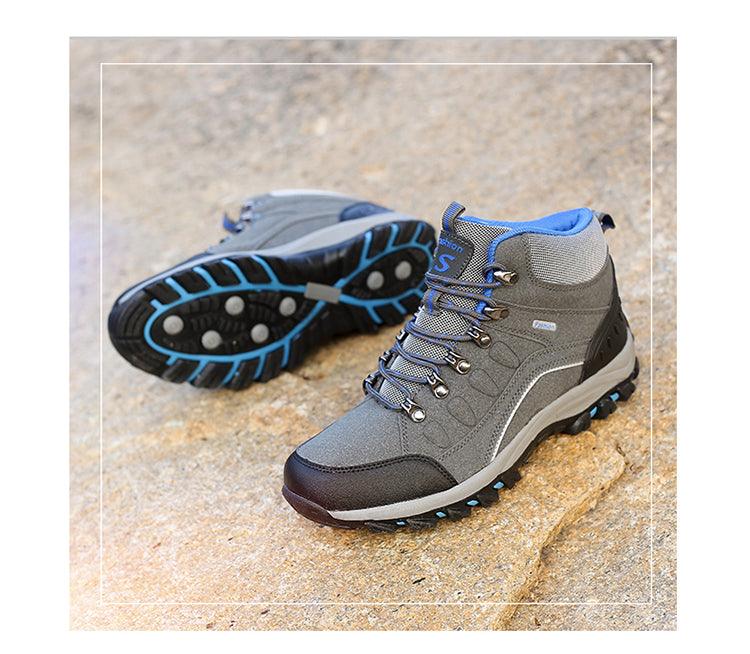 Men's Women's New Outdoor Climbing Hiking Sports Shoes Comfortable Breathable Wear-Resistant Men's Soft Casual Shoes Outdoor Walking Lace Up Anti-Slip Comfortable Ankle Booties