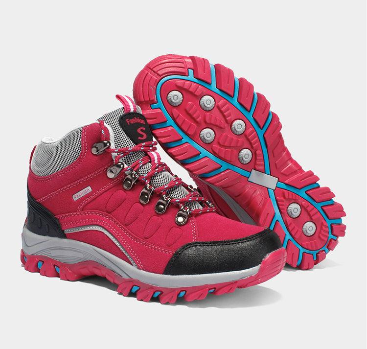 Men's Women's New Outdoor Climbing Hiking Sports Shoes Comfortable Breathable Wear-Resistant Men's Soft Casual Shoes Outdoor Walking Lace Up Anti-Slip Comfortable Ankle Booties