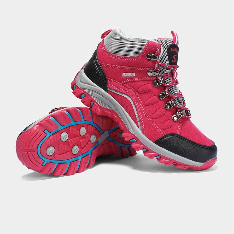 Men's Women's New Outdoor Climbing Hiking Sports Shoes Comfortable Breathable Wear-Resistant Men's Soft Casual Shoes Outdoor Walking Lace Up Anti-Slip Comfortable Ankle Booties