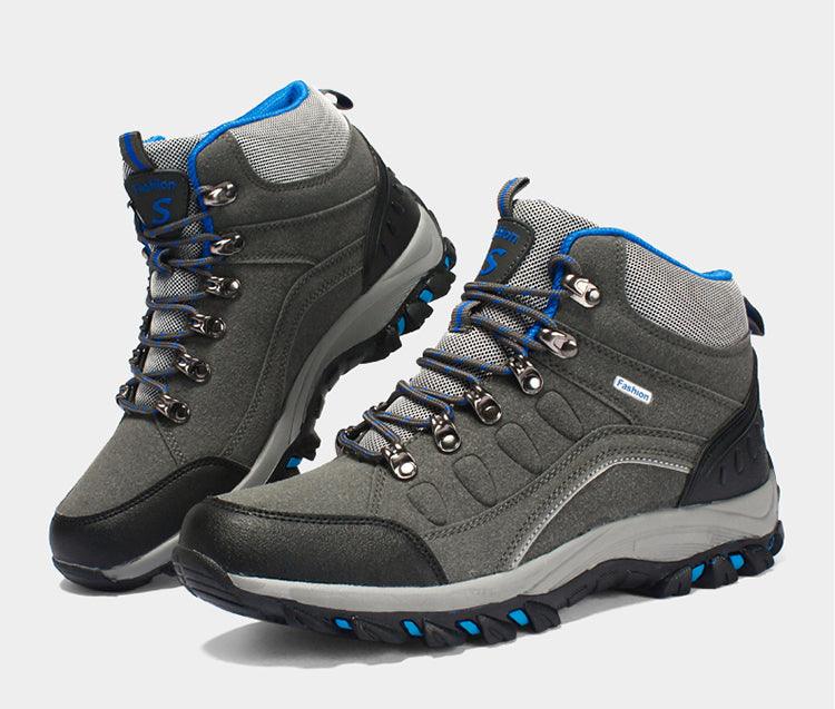 Men's Women's New Outdoor Climbing Hiking Sports Shoes Comfortable Breathable Wear-Resistant Men's Soft Casual Shoes Outdoor Walking Lace Up Anti-Slip Comfortable Ankle Booties
