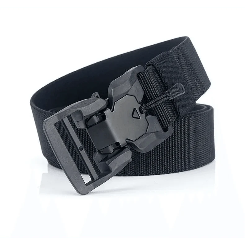 Men Tactical Quick Release Magnetic Buckle Belt Classic Soft Nylon Sports Duty Work Belts