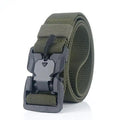 Men Tactical Quick Release Magnetic Buckle Belt Classic Soft Nylon Sports Duty Work Belts