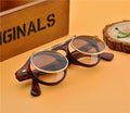 Men Vintage Flat Top Goggles Round Design Metal Retro Glasses For Men & Women Flip Up Sun Glasses New Colourful Fashionable Sunglasses For Men & Women