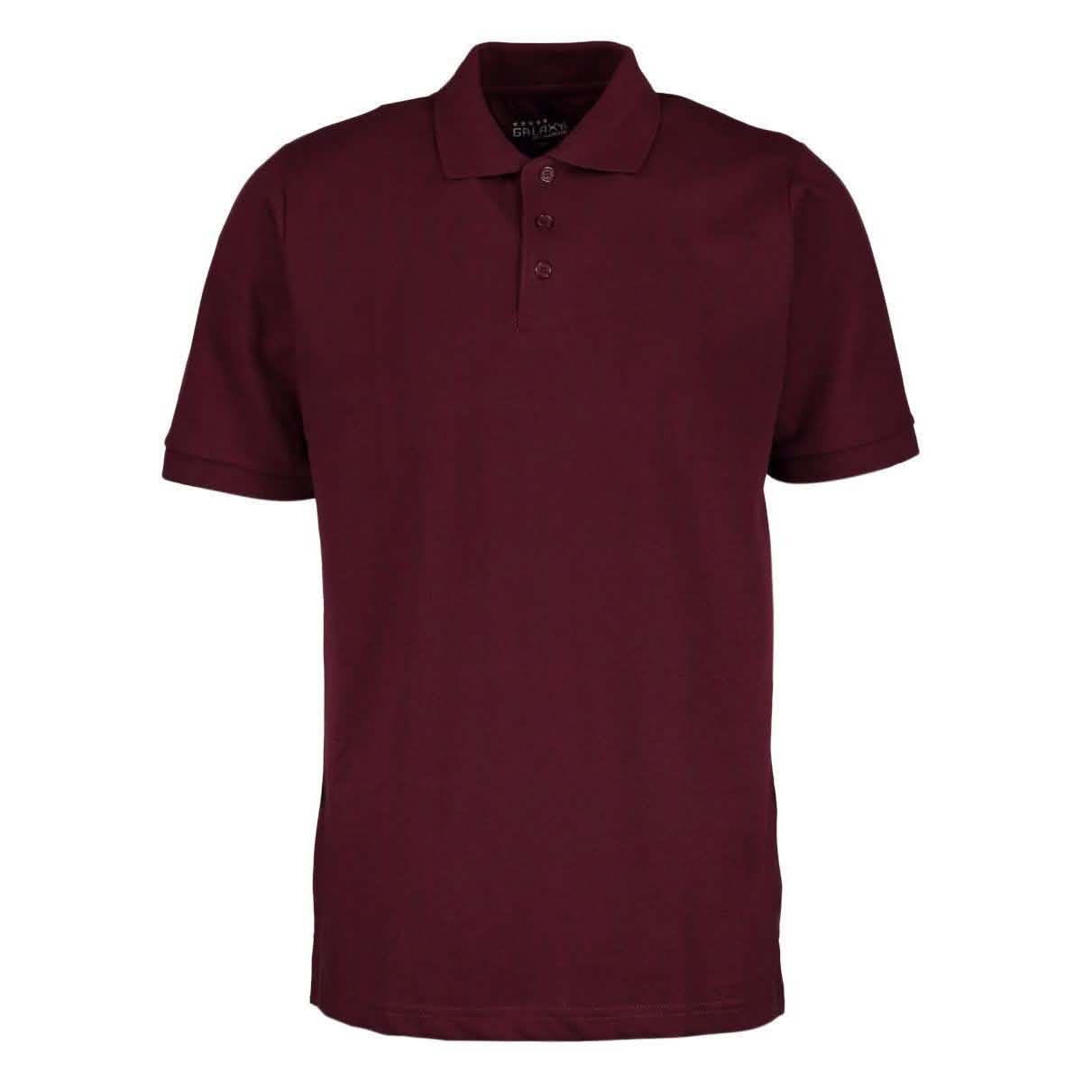 Men's 3-Button Ribbed Short Sleeve Polo