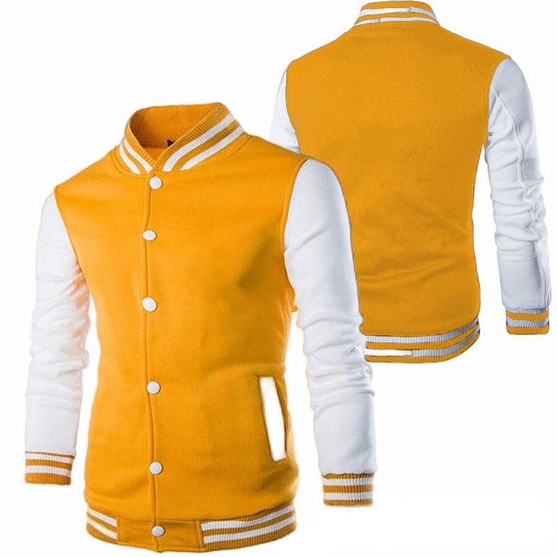 Mens Fashion Casual Slim Fit Jacket Men/Boy Baseball Jacket Men Fashion Design Classic Elegant Clothing Men's College Comfortable Jacket High School Long Sleeves Jackets