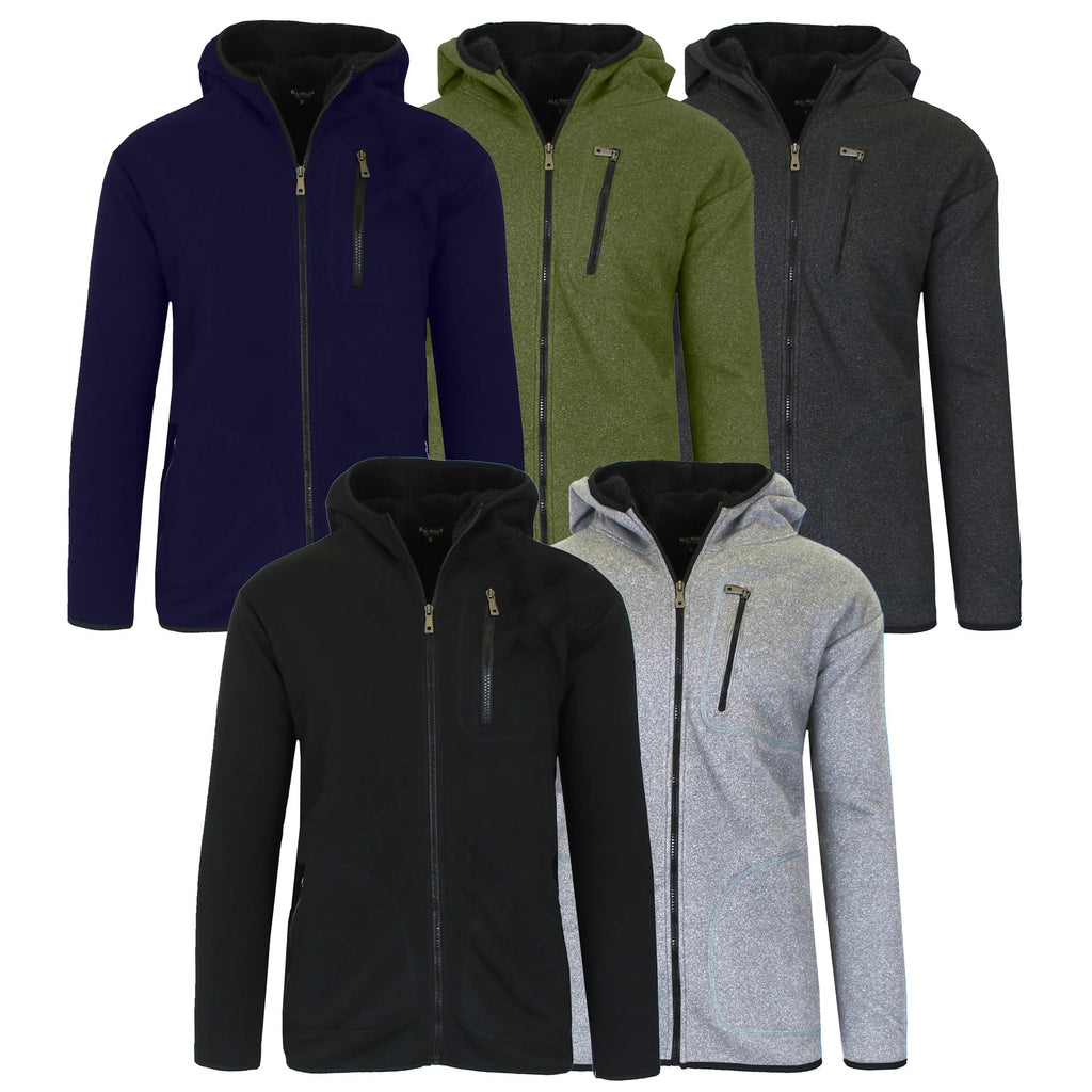 Men's Heavyweight Tech Sherpa Full-Zip Hoodie