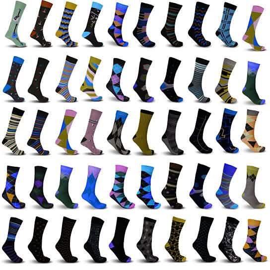Men's James Fiallo Premium Quality Dress Socks
