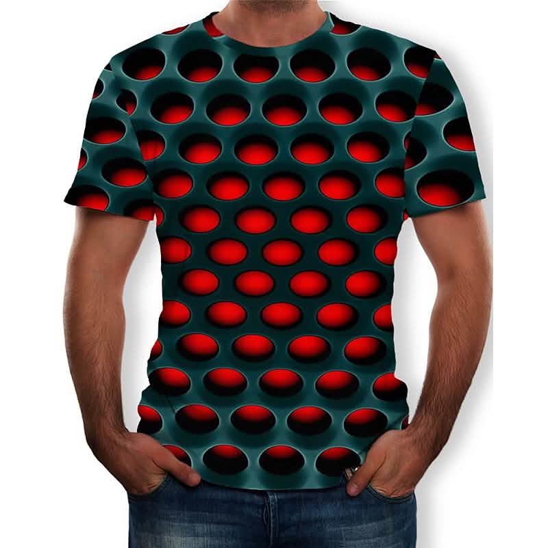Men's Optical Illusion Plus Size Shirt