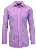 Men's Slim Fit Long Sleeve Purple Shirt - Size: XL