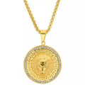 Men's Stainless Steel and 1.2 CTTW CZ Lion Head Pendant