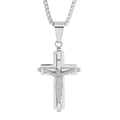 Men's Stainless Steel Crucifix Pendant