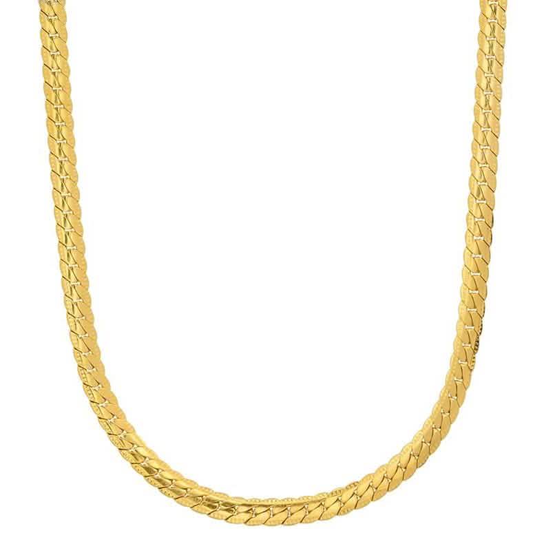 Men's Stainless Steel Curb Cuban Link Chain by Steeltime