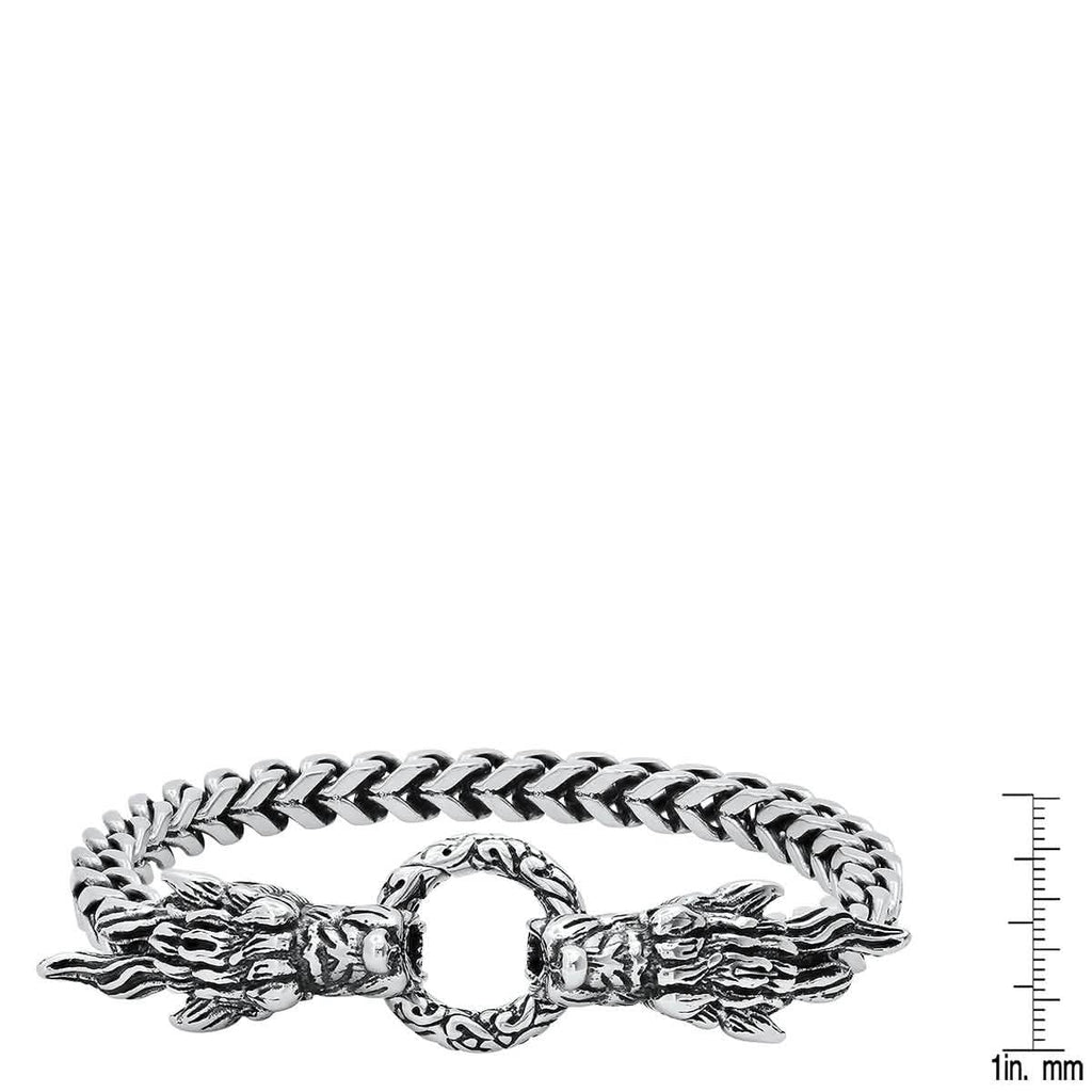 Men's Stainless Steel Dragon Head Bracelet