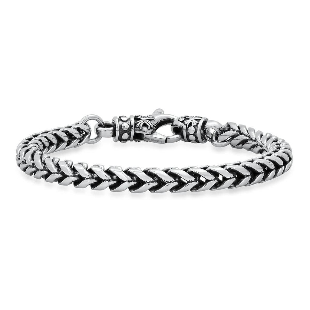 Men's Stainless Steel Wheat Chain Bracelet