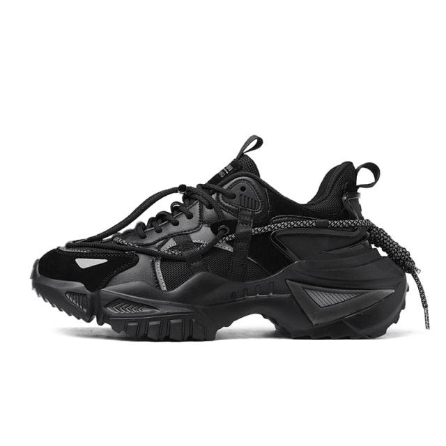 Mens Strong Casual Fashion Chunky Sneakers Height Increasing Spring Thick Sole Footwear Fashion High Quality Sneakers Slip on Walking Shoes High Top Casual Shoes For Men