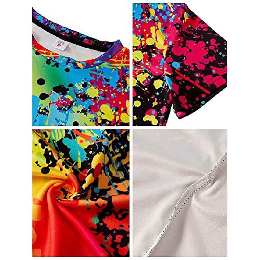 Men's T-shirt 3D Print Print Short Sleeve Going out Tops Streetwear