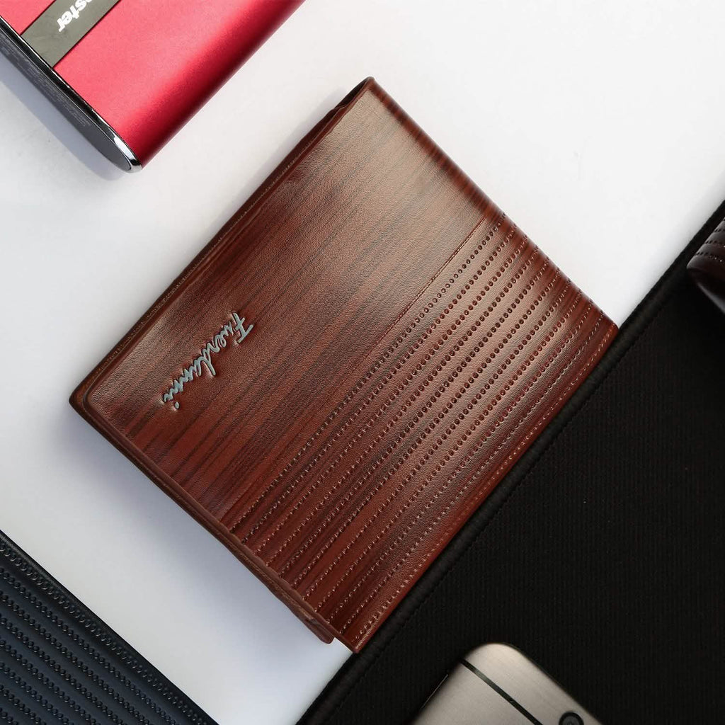 Men's Wallet PU Leather Bifold Purse Credit Card Holders