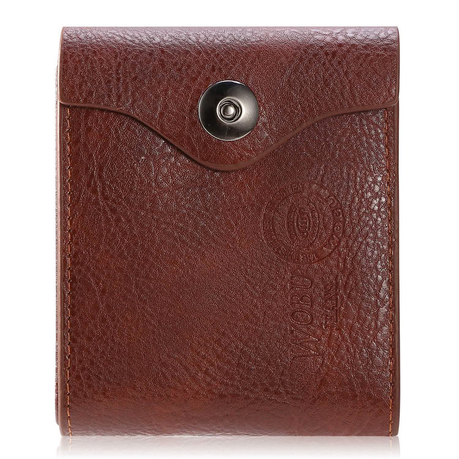 Men's Wallet PU Leather BiFold RFID Blocking Card Holder