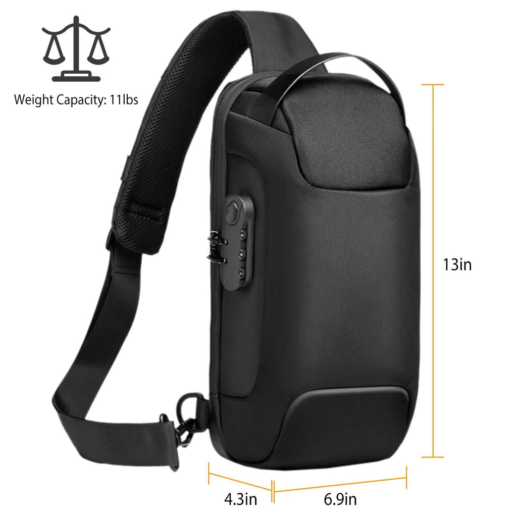 Men's Waterproof Anti-Theft Sling Backpack
