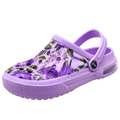 Mens Womens Sandals Hole Shoes Rubber Clogs Couple Garden Shoes Color Printing Air Cushion Beach Sandals Unisex Garden Clogs Lightweight Slip On Women Men Beach Sandals Water Shoes