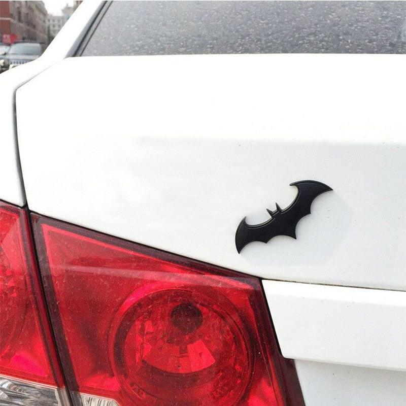 Metal 3D Bat Stickers Fan Emblems Batman 3D Car Badge Auto Car Logo Cartoon Bat Sticker Metal Badge Emblem Tail Decal Motorcycle Car Accessories  Metal Bat Car Emblem Logo Stickers Decal Decorations Bat Action Figures Auto Accessories