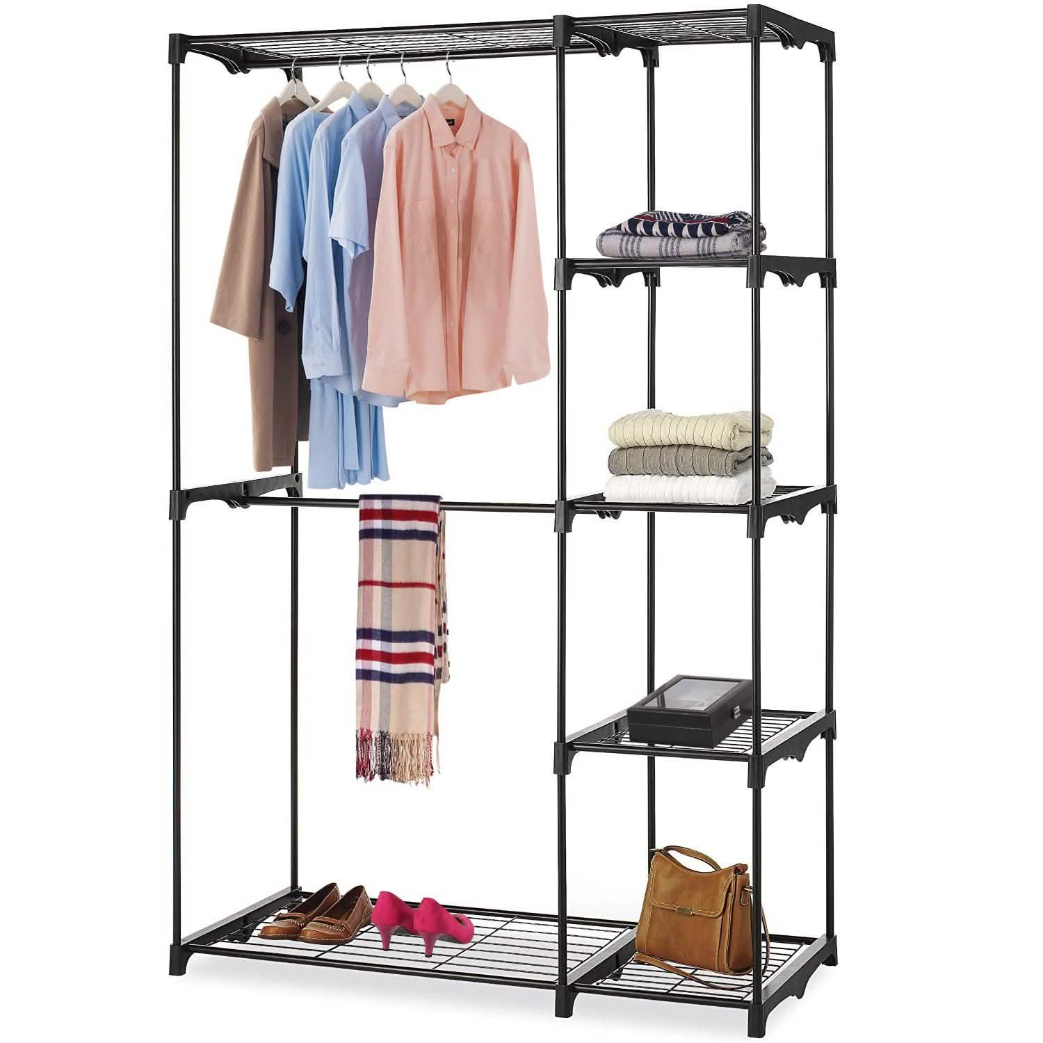Metal Closet Deluxe Double Rod