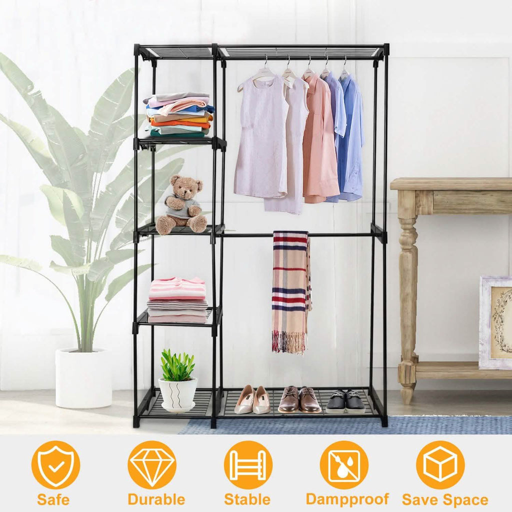 Metal Closet Deluxe Double Rod
